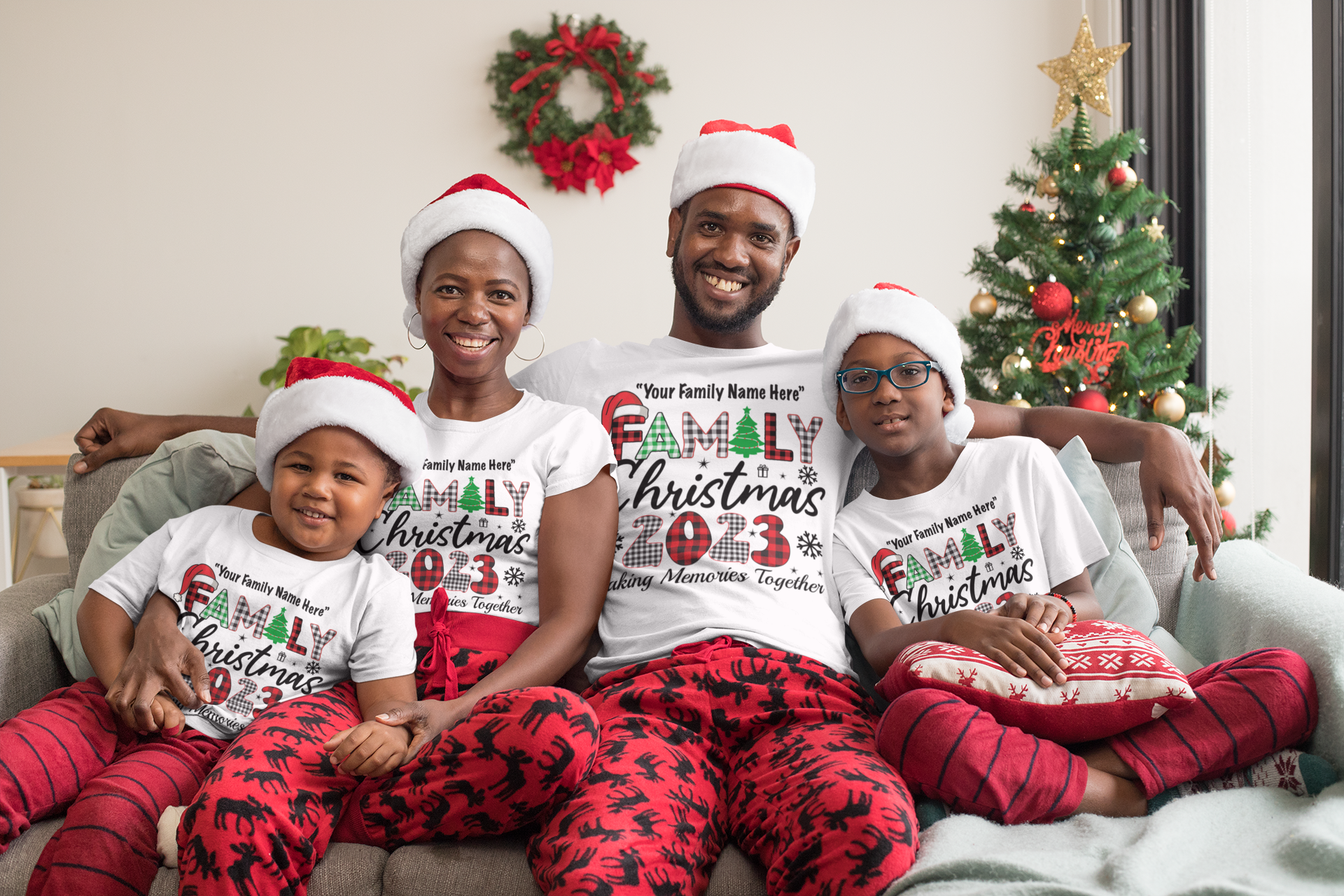 Family Christmas Custom Sweatshirts and Tees